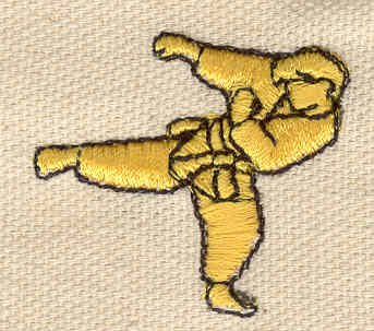 Embroidery Design: Karate figure 1.40w X 1.30h