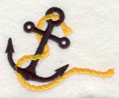 Embroidery Design: Anchor with rope C 2.90"w X 2.20"h