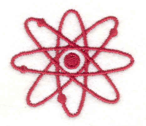 Embroidery Design: Atom 1 1.75w X 2.00h