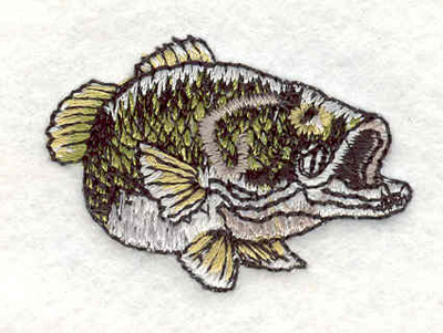 Embroidery Design: Fish C 1.75"w X 1.25"h