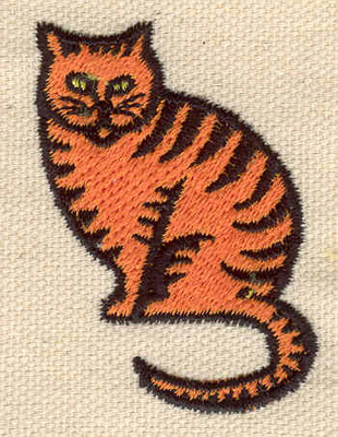 Embroidery Design: Tabby cat1.50w X 2.10h