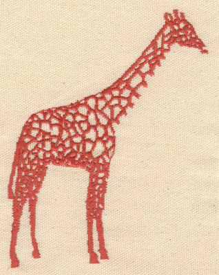Embroidery Design: Giraffe upright3.78w X 5.15h
