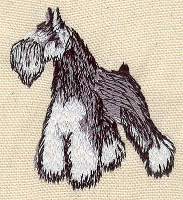 Embroidery Design: Terrier 2.22w X 2.49h