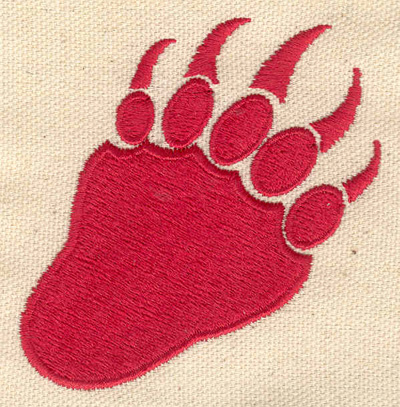 Embroidery Design: Bear paw 2.69w X 2.81h
