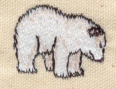 Embroidery Design: Polar bear 1.35w X 1.13h