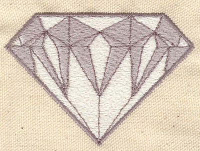 Embroidery Design: Diamond 3.10w X 2.14h
