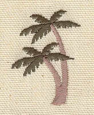 Embroidery Design: Palm trees D 1.22w X 1.68h