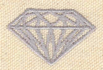 Embroidery Design: Diamond 1.50w X 0.95h