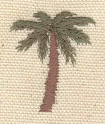 Embroidery Design: Palm tree D 1.13w X 1.34h