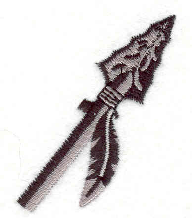 Embroidery Design: Warrior's Spear  2.01" x 1.54"
