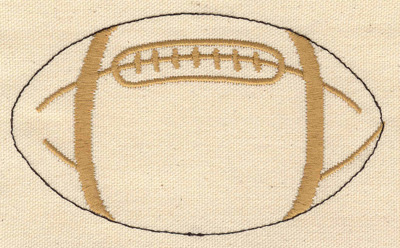 Embroidery Design: Football E 5.05w X 3.01h