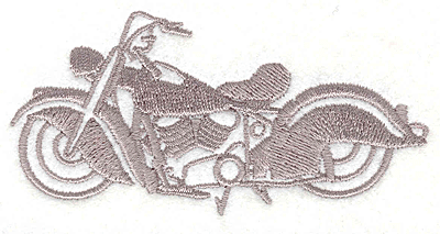 Embroidery Design: Motorcycle 5 1.81" X 3.71"