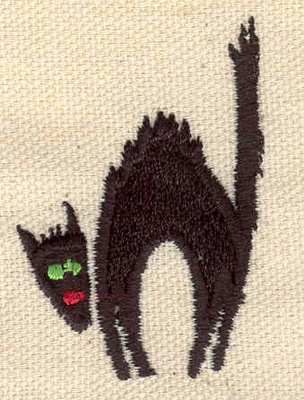 Embroidery Design: Black cat1.39w X 2.01h