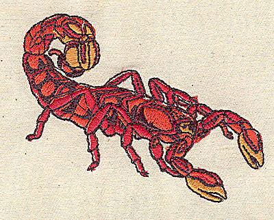 Embroidery Design: Scorpion 2.96w X 2.39h