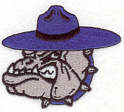 Embroidery Design: Bulldog H2.31" x 2.59"