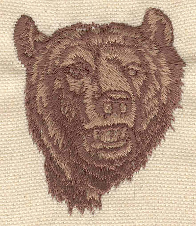 Embroidery Design: Bear head B 2.00w X 2.39h