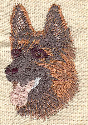 Embroidery Design: German Sheppard 1.36w X 2.18h