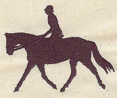 Embroidery Design: Horse and rider2.48in. H x 3.19in. W