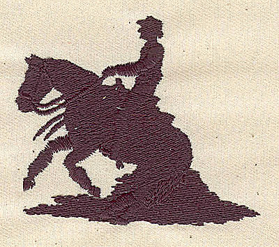 Embroidery Design: Cowboy on horse2.37in. H x 2.83in. W