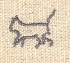 Embroidery Design: Mini cat 0.76w X 0.62h
