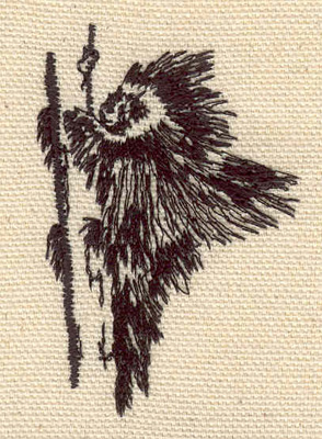 Embroidery Design: Porcupine 1.68w X 2.56h