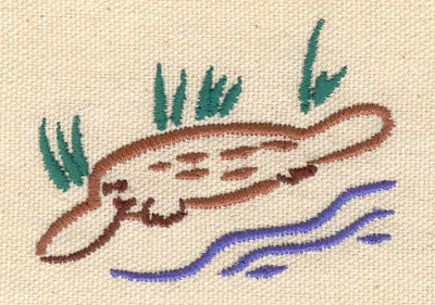 Embroidery Design: Platypus 2.67w X 1.94h