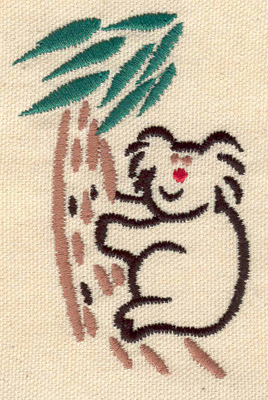 Embroidery Design: Koala bear  2.36w X 3.50h