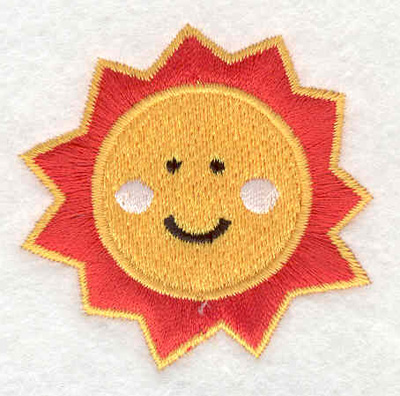 Embroidery Design: Sun 2.01"w X 2.02"h
