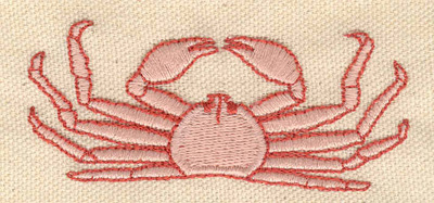 Embroidery Design: Crab A 3.15w X 1.33h