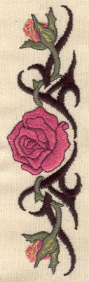 Embroidery Design: Rose artistry 1.76w X 6.11h