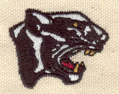 Embroidery Design: Panther head 1.61w X 1.29h