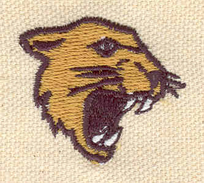 Embroidery Design: Cougar head 1.38w X 1.19h