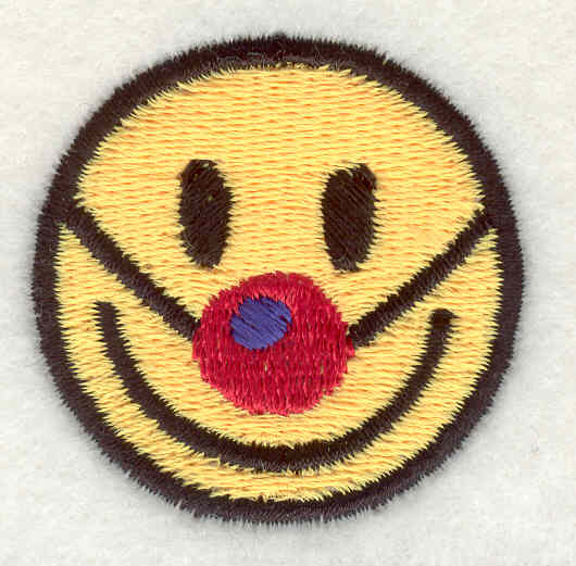 Embroidery Design: Smiley Face 71.53"x1.54"