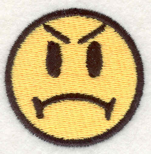 Embroidery Design: Smiley Face 91.53"x1.54"