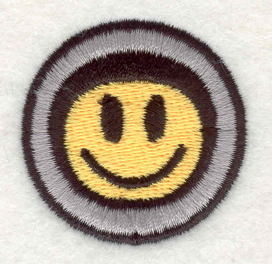Embroidery Design: Smiley Face 101.53"x1.54"