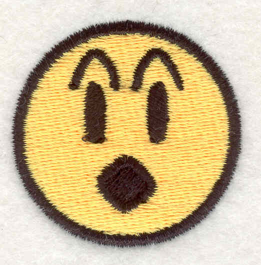 Embroidery Design: Smiley Face 131.51"x1.54"