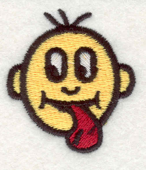 Embroidery Design: Smiley Face 181.67"x1.51"