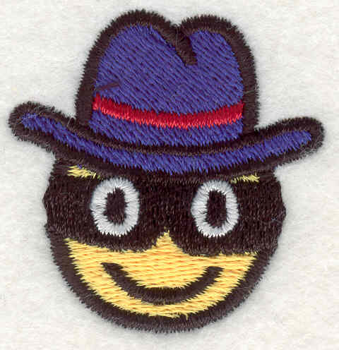 Embroidery Design: Smiley Face 191.53"x1.48"