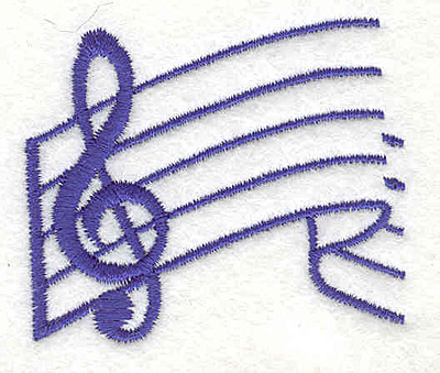 Embroidery Design: Music Bar 2.06" X 2.33"
