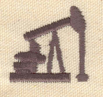 Embroidery Design: Oil rig 1.38w X 1.33h