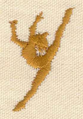 Embroidery Design: Dancer D 1.34w X 2.06h