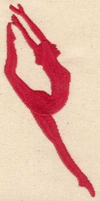 Embroidery Design: Dancer E 2.56w X 5.41h
