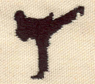 Embroidery Design: Kick Boxer 1.24w X 1.30h