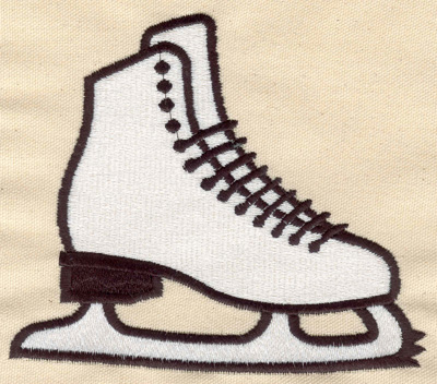 Embroidery Design: Figure skate large 5.83w X 5.02h