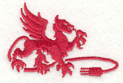 Embroidery Design: Griffin A1.81"Hx2.65"W