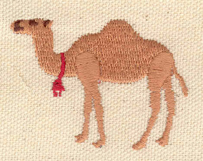 Embroidery Design: Camel with bell 2.06w 1.53h