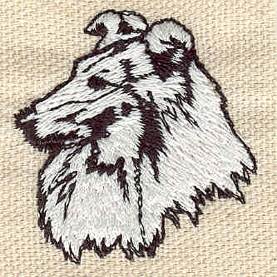 Embroidery Design: Collie 1.46w X 1.52h