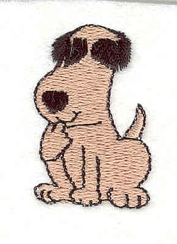 Embroidery Design: Dog shy 1.50" X 0.95"