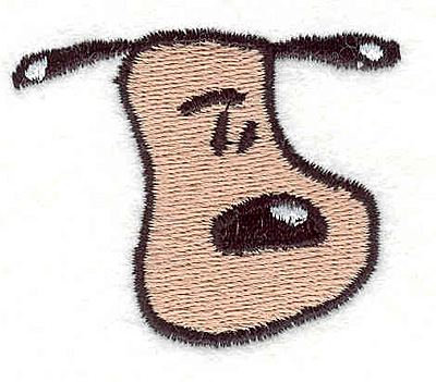 Embroidery Design: Dog head 1.73" X 2.07"