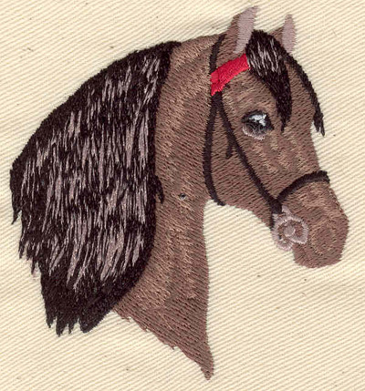 Embroidery Design: Horse head 2.79w X 3.11h